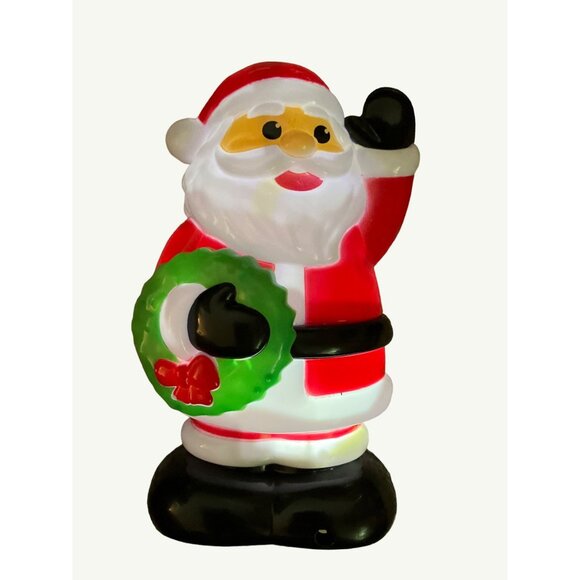 Christmas House Light & Sound Plastic Santa Decoration - Picture 11 of 11